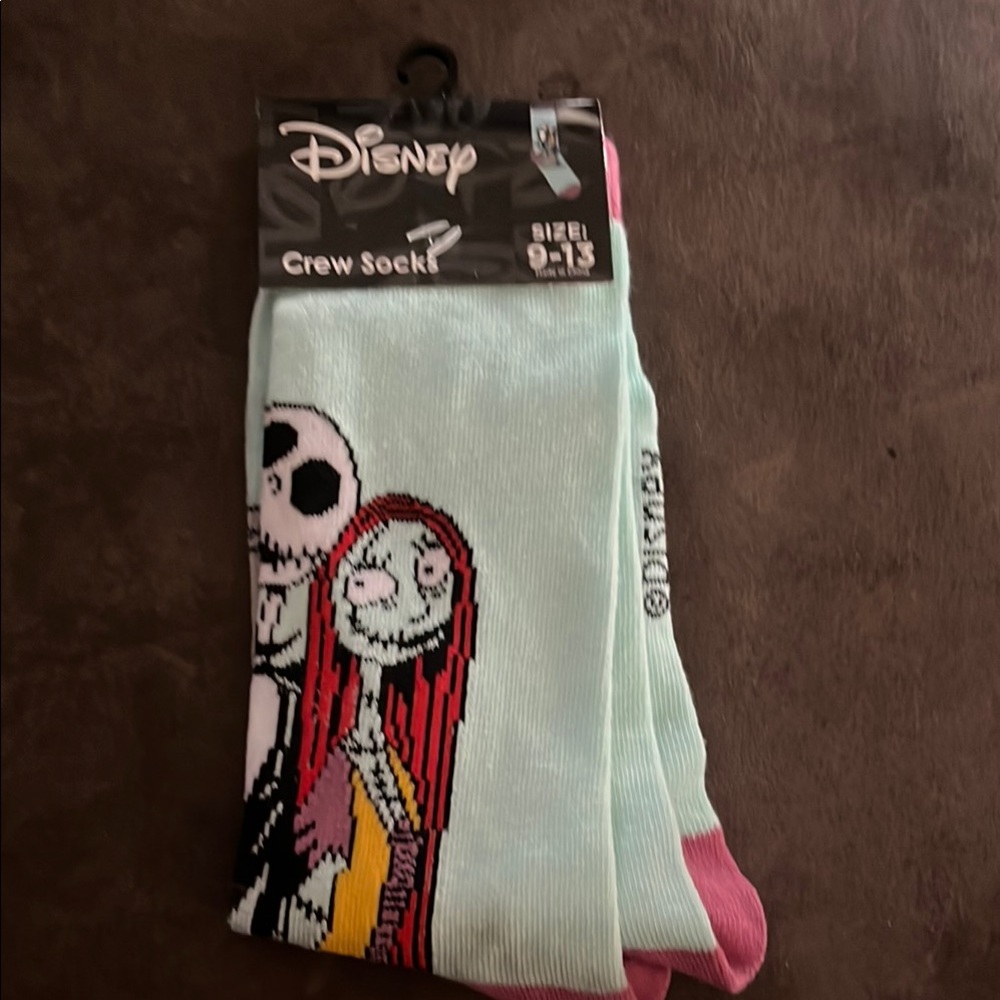 Disney Jack and Sally Crew Socks